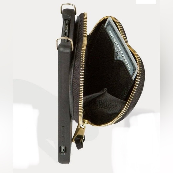 Bandolier Willa Heart Shaped Pouch iPhone 15 Pro Phone case Black - Picture 3 of 13